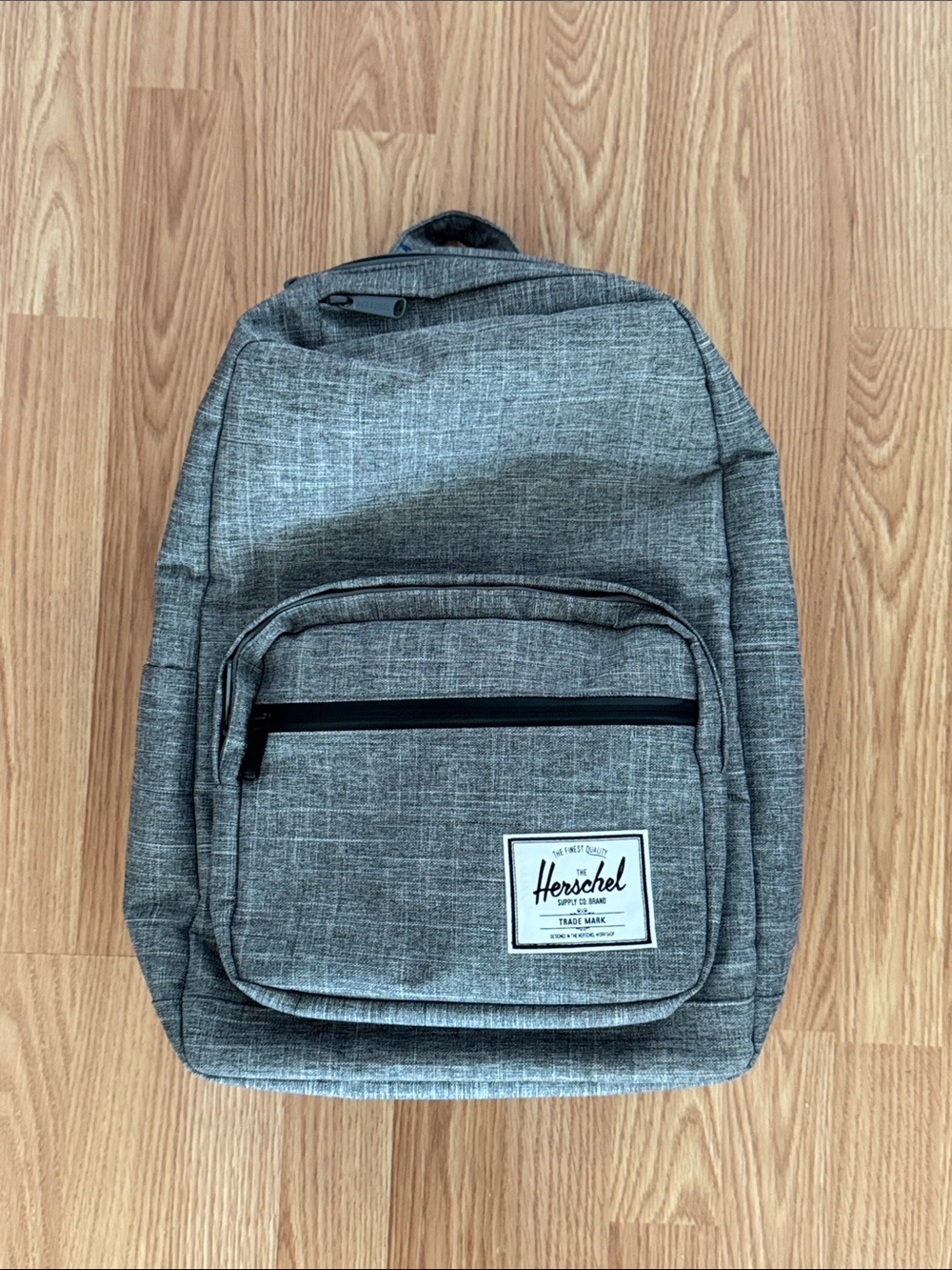 Herschel Supply Co. Pop Quiz Backpack Gray Crosshatch Laptop School Travel Bag
